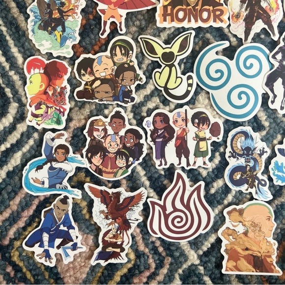 Avatar: The Lost Airbender Anime 50 pcs Sticker Set Japanese Anime - Picture 7 of 8